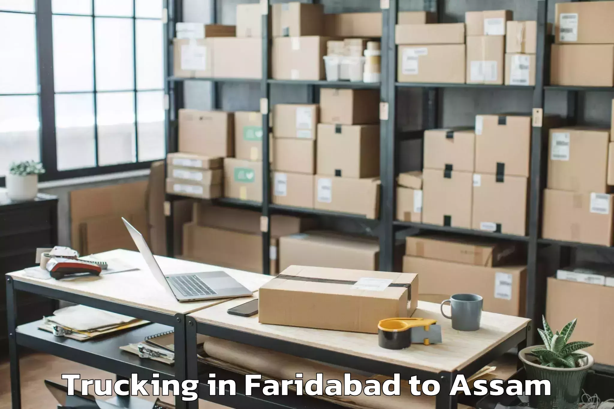 Book Your Faridabad to Bijni Trucking Today